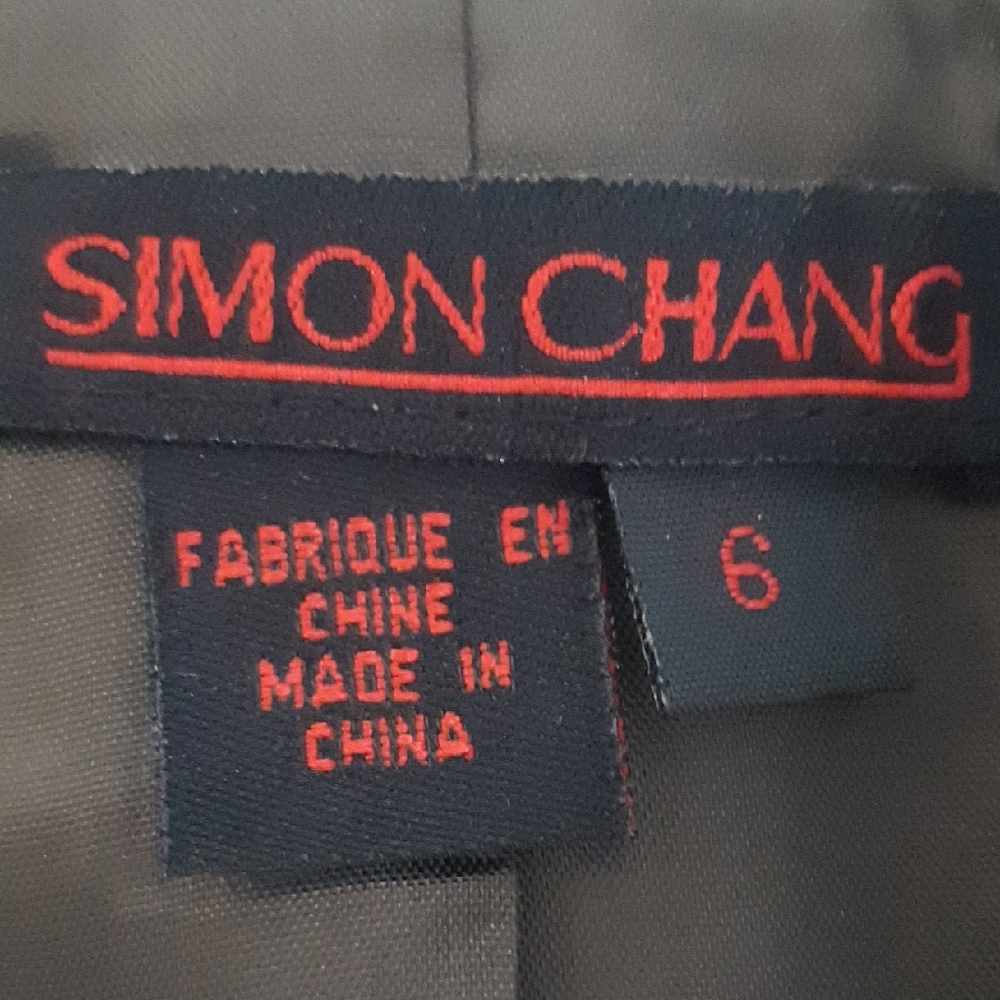 2 BDL💖VINTAGE Simon Chang NAVY➕GREEN/BROWN LINED TUNIC LENGTH JACKETS Sz 6, 8 - Picture 13 of 16